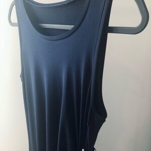 🔹Brand N/A SAMPLE 🔹Jersey Sleeveless Sleeveless Navy Midi Dress in